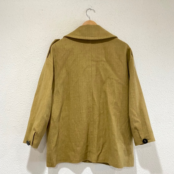 ba&sh Noe Lady Coat in Yellow Ocre - Picture 7 of 11